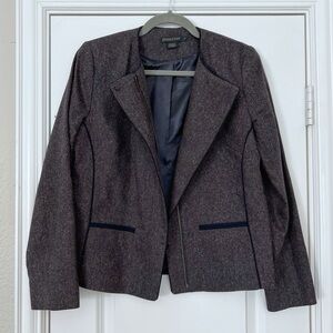 Pendleton Virgin Wool Silk Jacket Blazer Grey Size 8